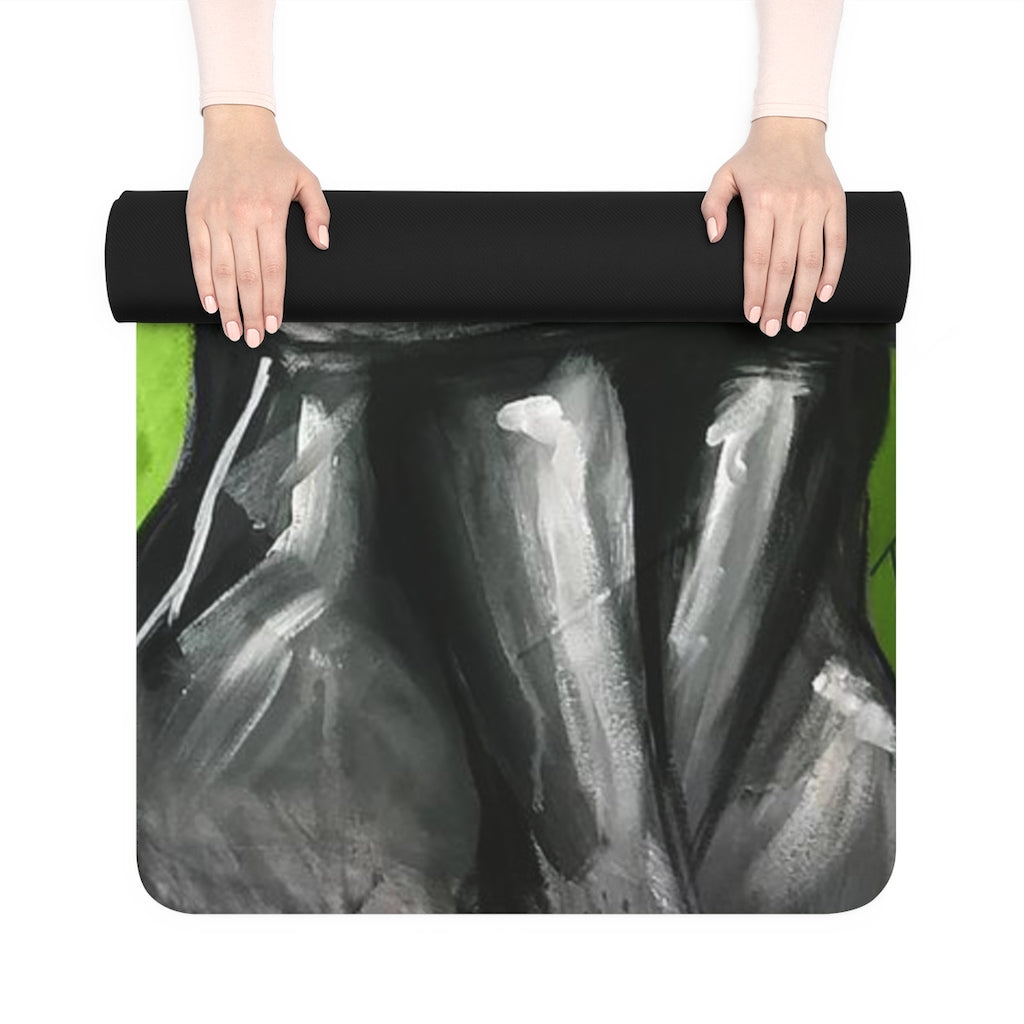Naturally Queen IX GREEN Rubber Yoga Mat