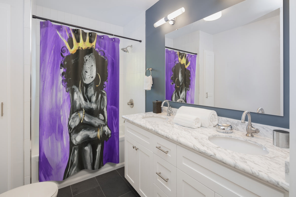 Naturally Queen IX PURPLE Shower Curtains