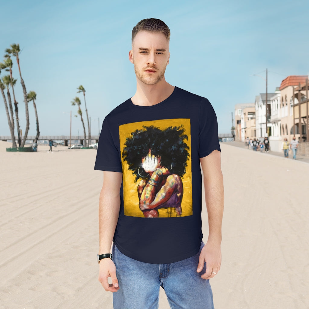 Naturally II GOLD Men's Jersey Curved Hem Tee