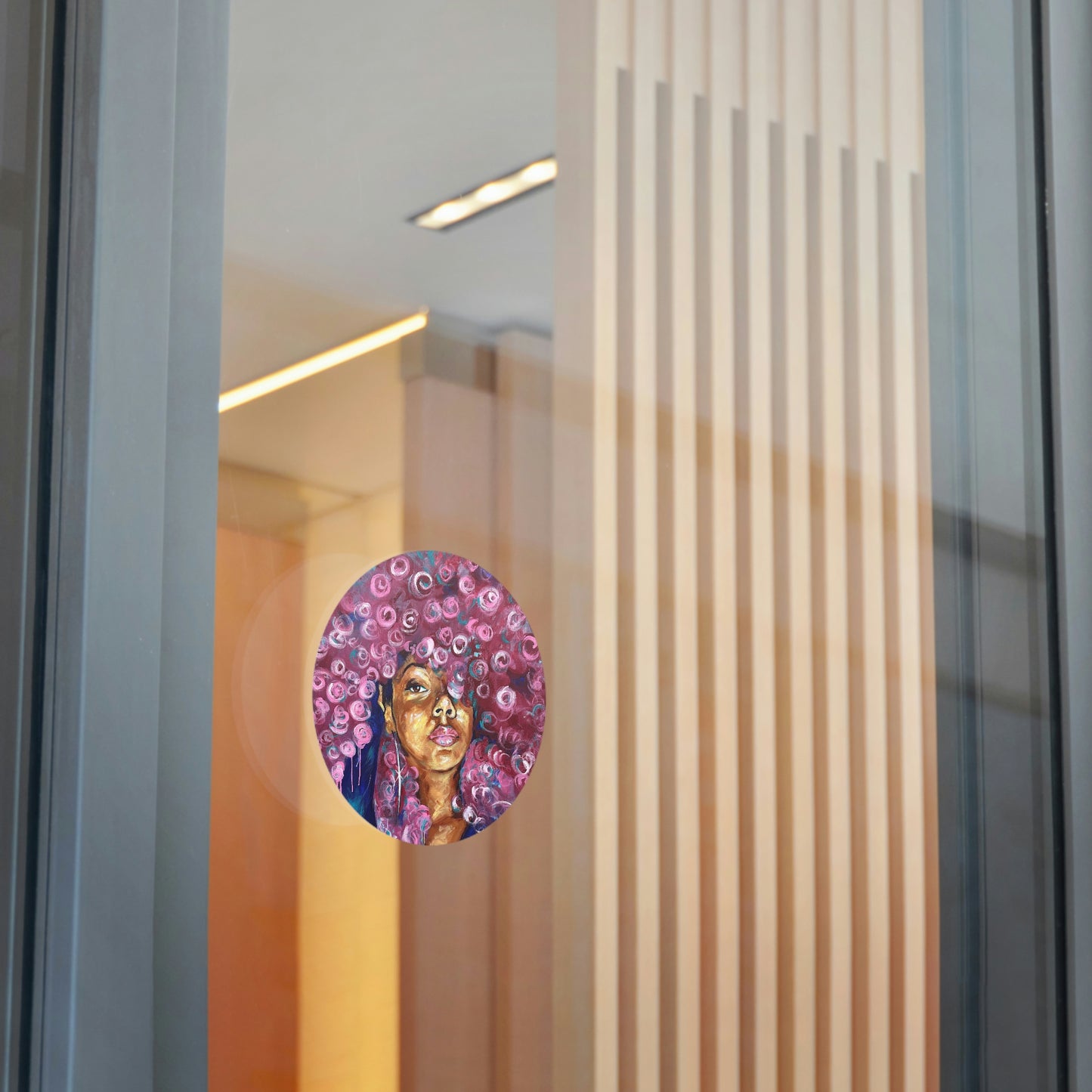 Naturally Rosado Round Vinyl Stickers