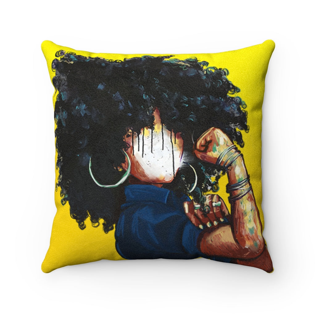 Naturally the Riveter Faux Suede Square Pillow