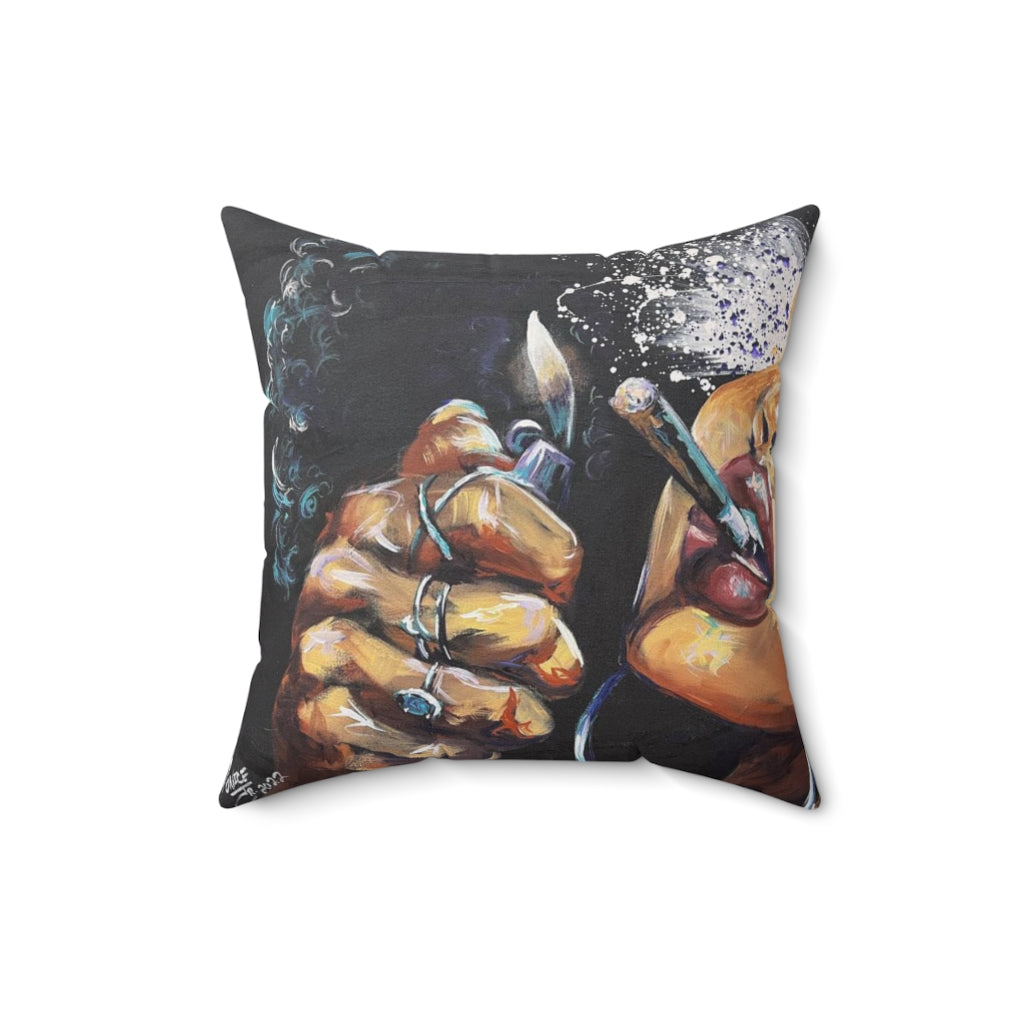 Naturally Dope III Spun Polyester Square Pillow Case