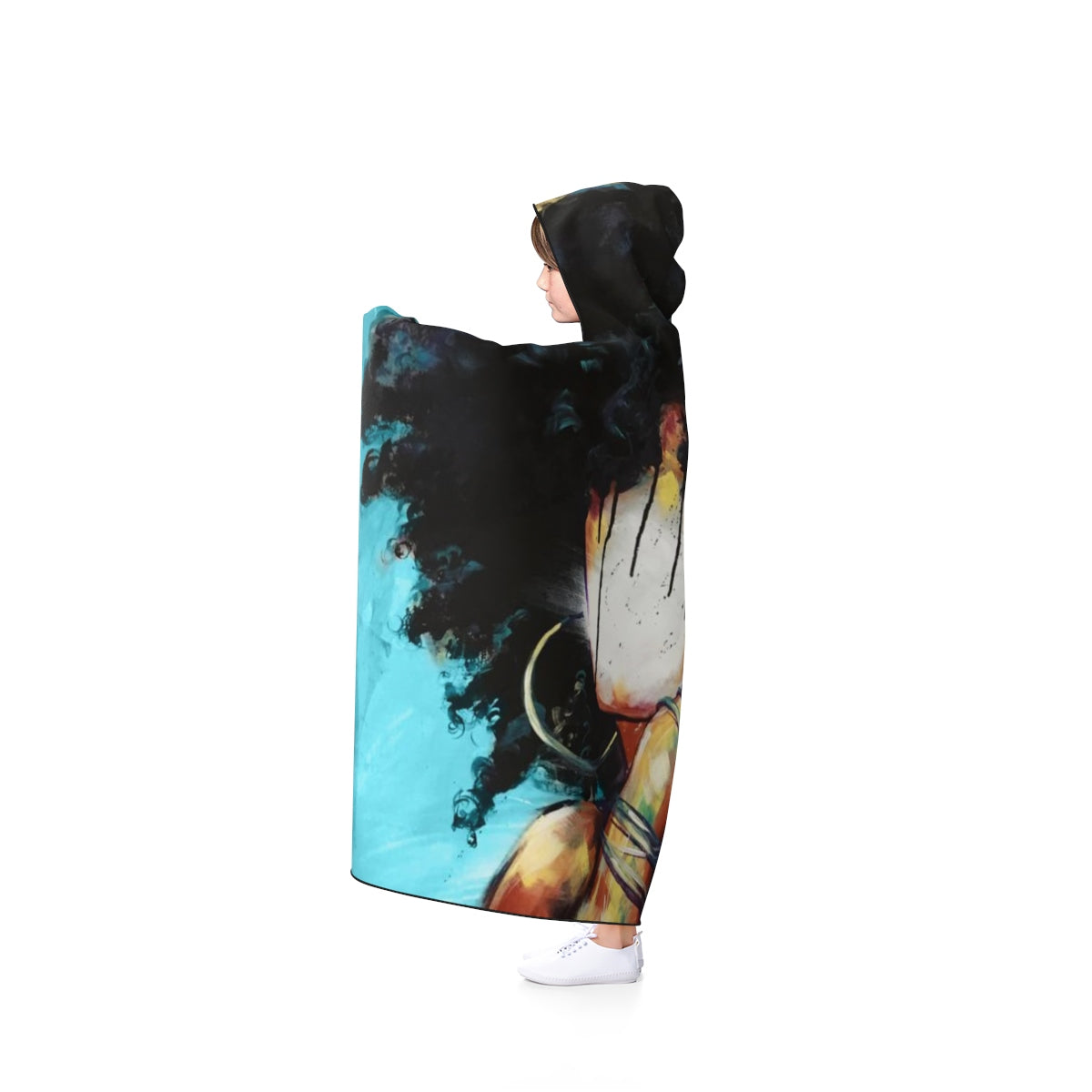 Naturally II BLUE Hooded Blanket