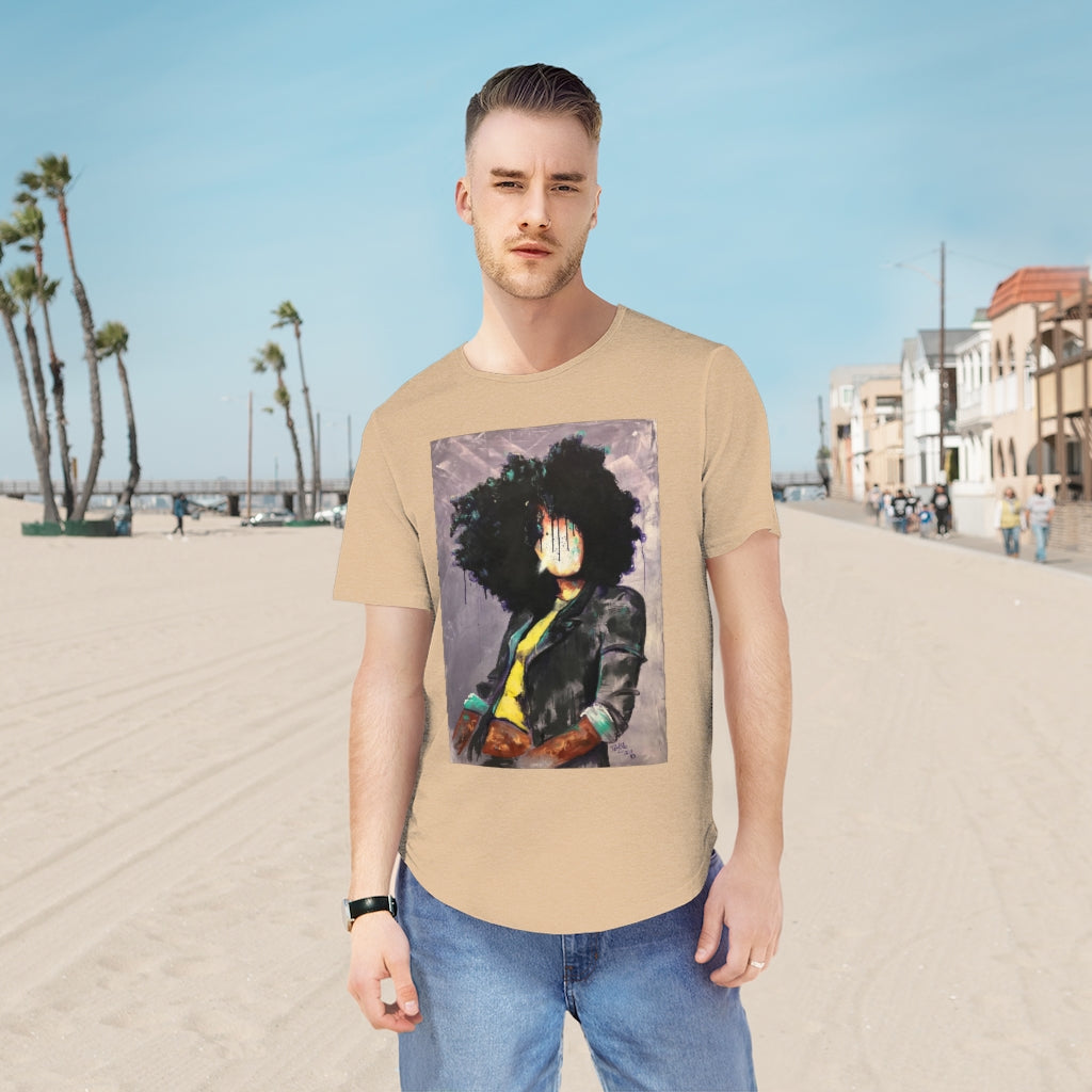 Naturally David Men's Jersey Curved Hem Tee