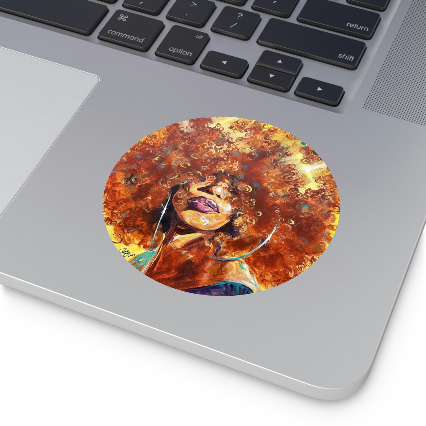Naturally Karina Round Vinyl Stickers