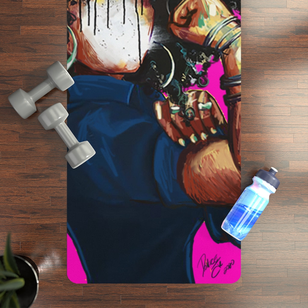 Naturally the Riveter PINK Rubber Yoga Mat