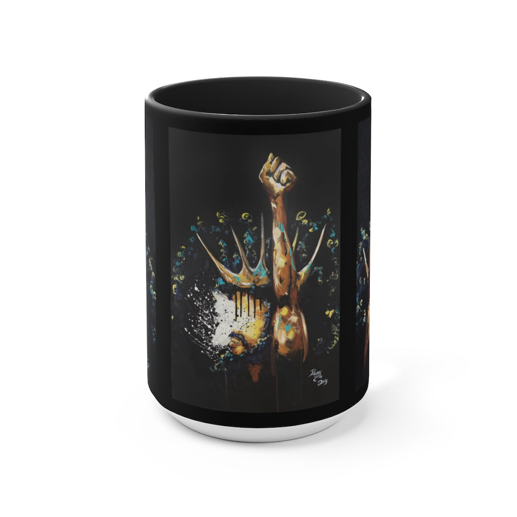 Naturally King and Queen Badu Accent Mug
