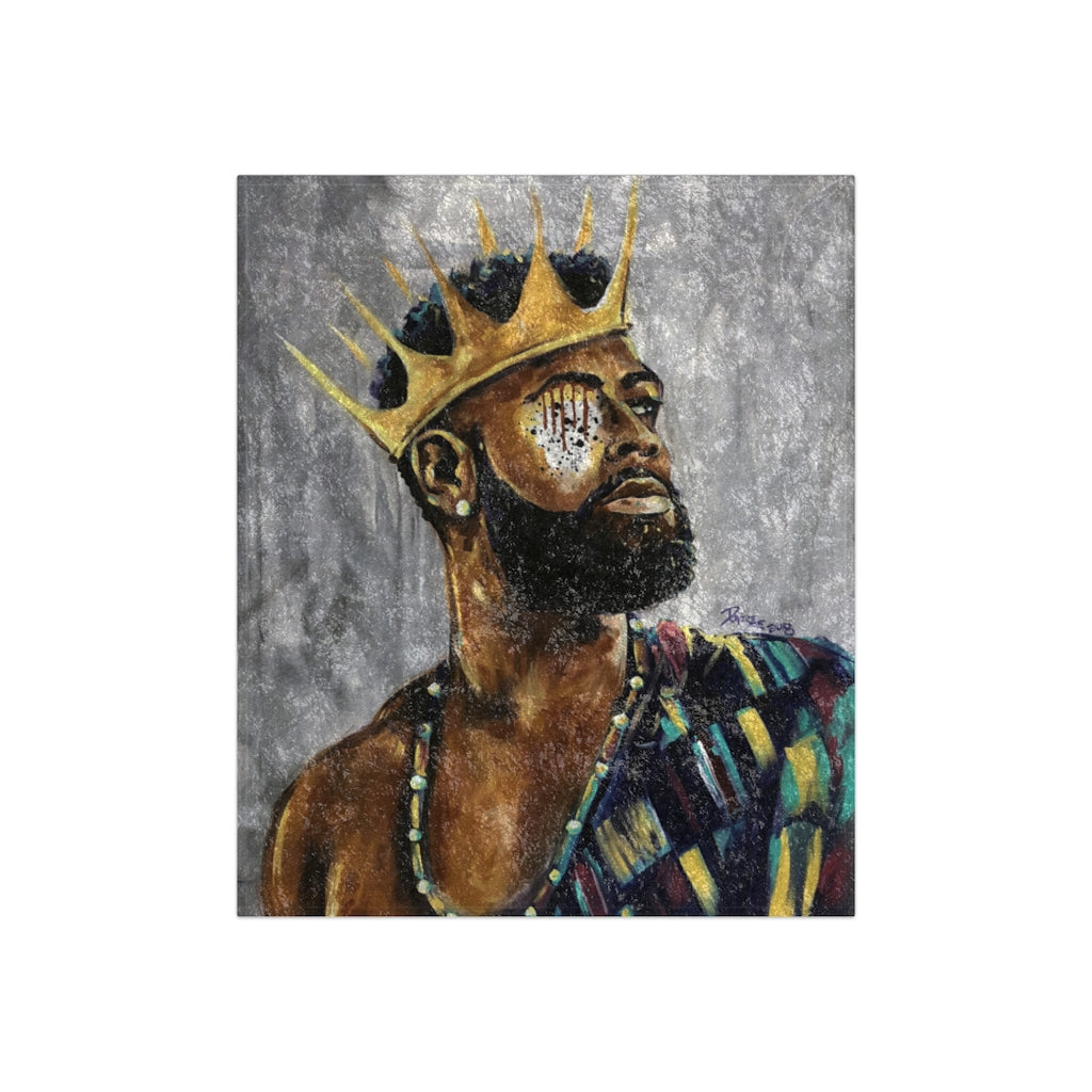 Naturally King III Crushed Velvet Blanket