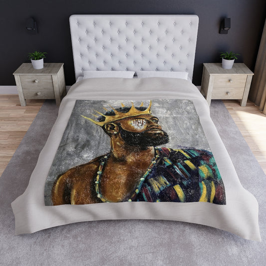 Naturally King III Crushed Velvet Blanket
