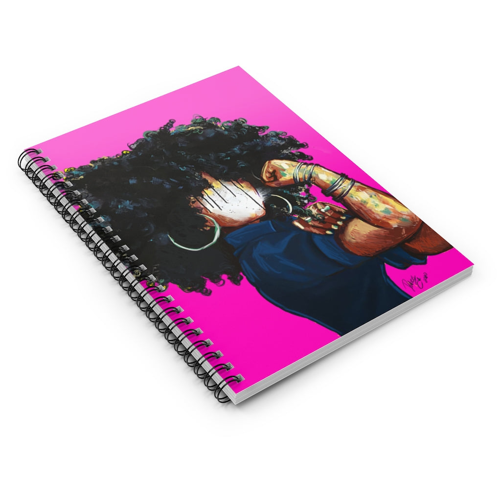 Naturally the Riveter PINK Spiral Notebook - Ruled Line