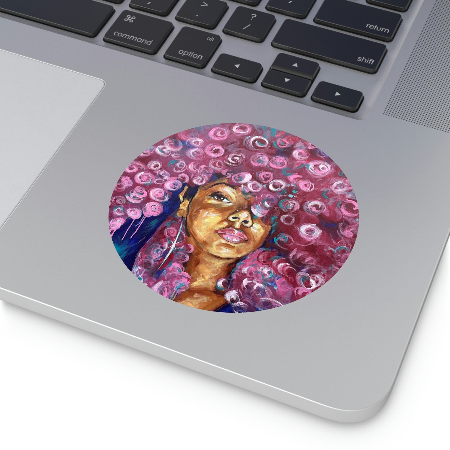 Naturally Rosado Round Vinyl Stickers