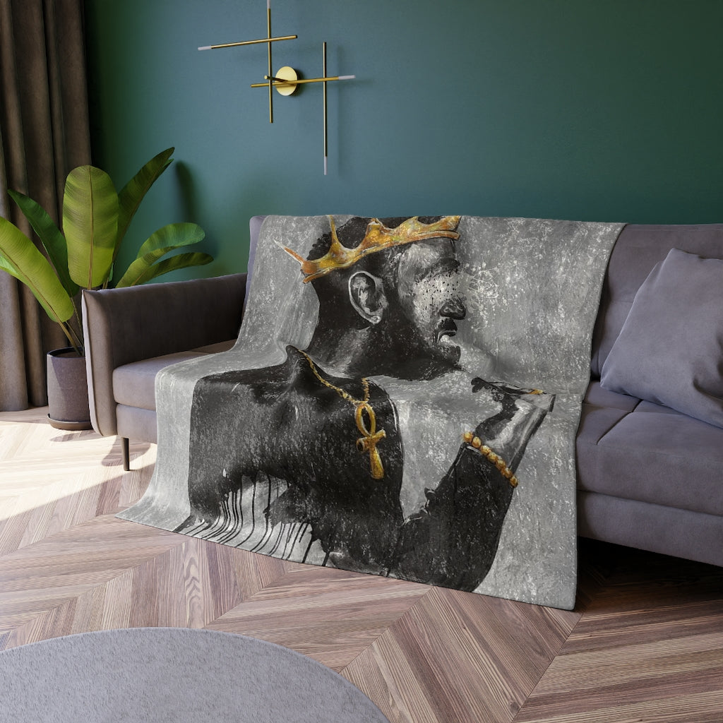 Naturally King VI Crushed Velvet Blanket