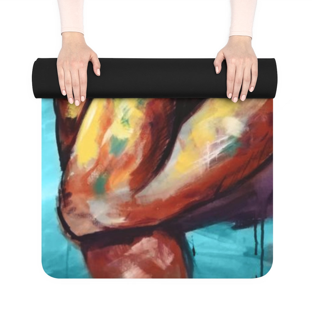 Naturally II BLUE Rubber Yoga Mat