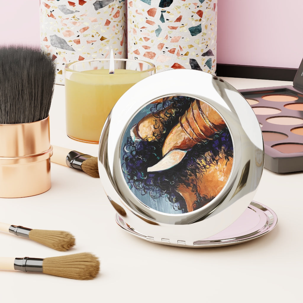 Naturally Black Love X Compact Travel Mirror