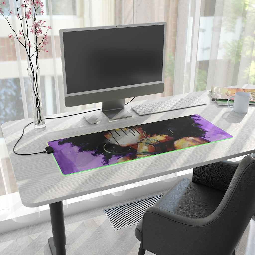 Naturally II PUEPLE LED Gaming Mouse Pad