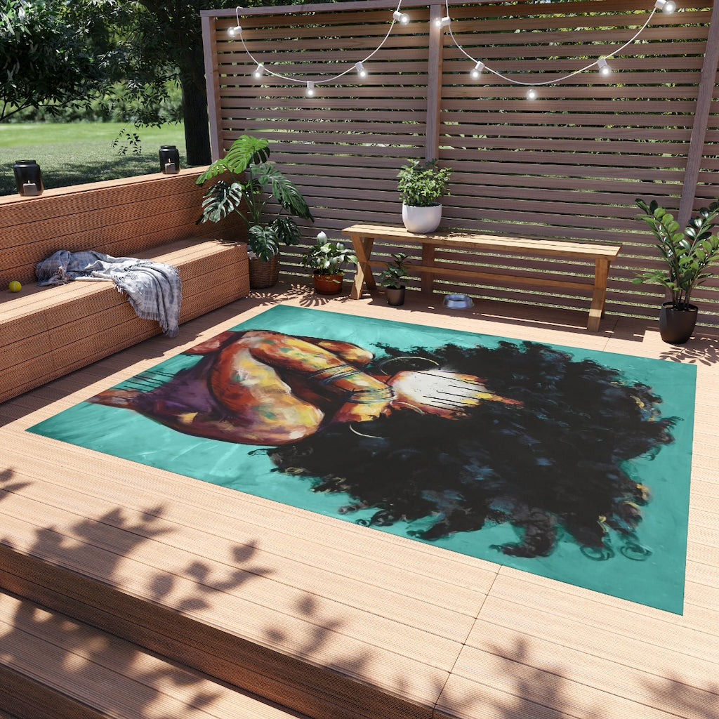 Naturally II TEAL Outdoor Rug