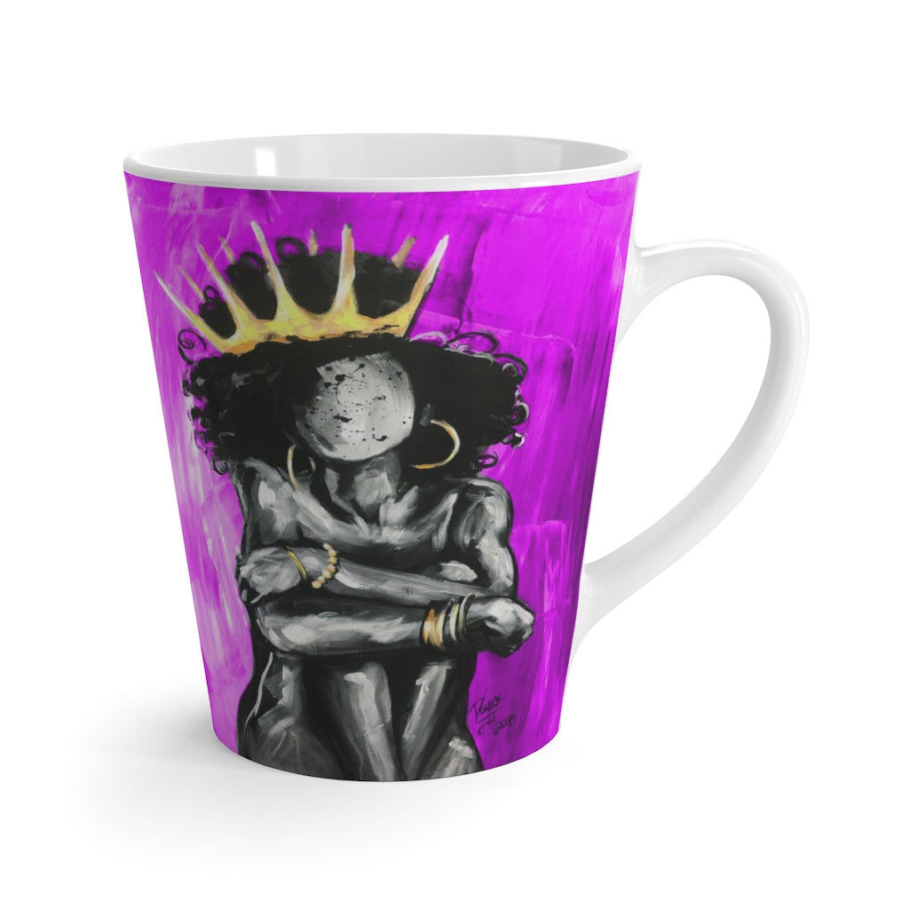 Naturally Queen IX PINK Latte Mug