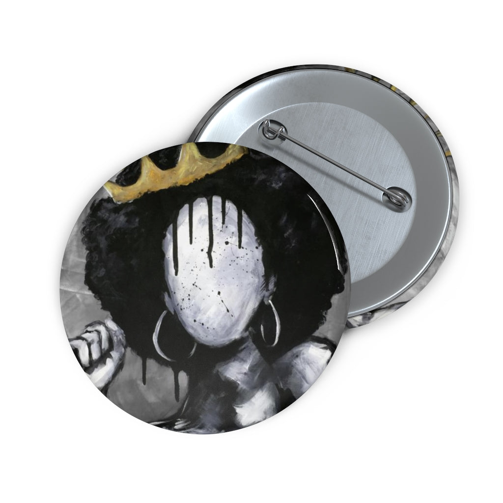 Naturally Queen Custom Pin Buttons