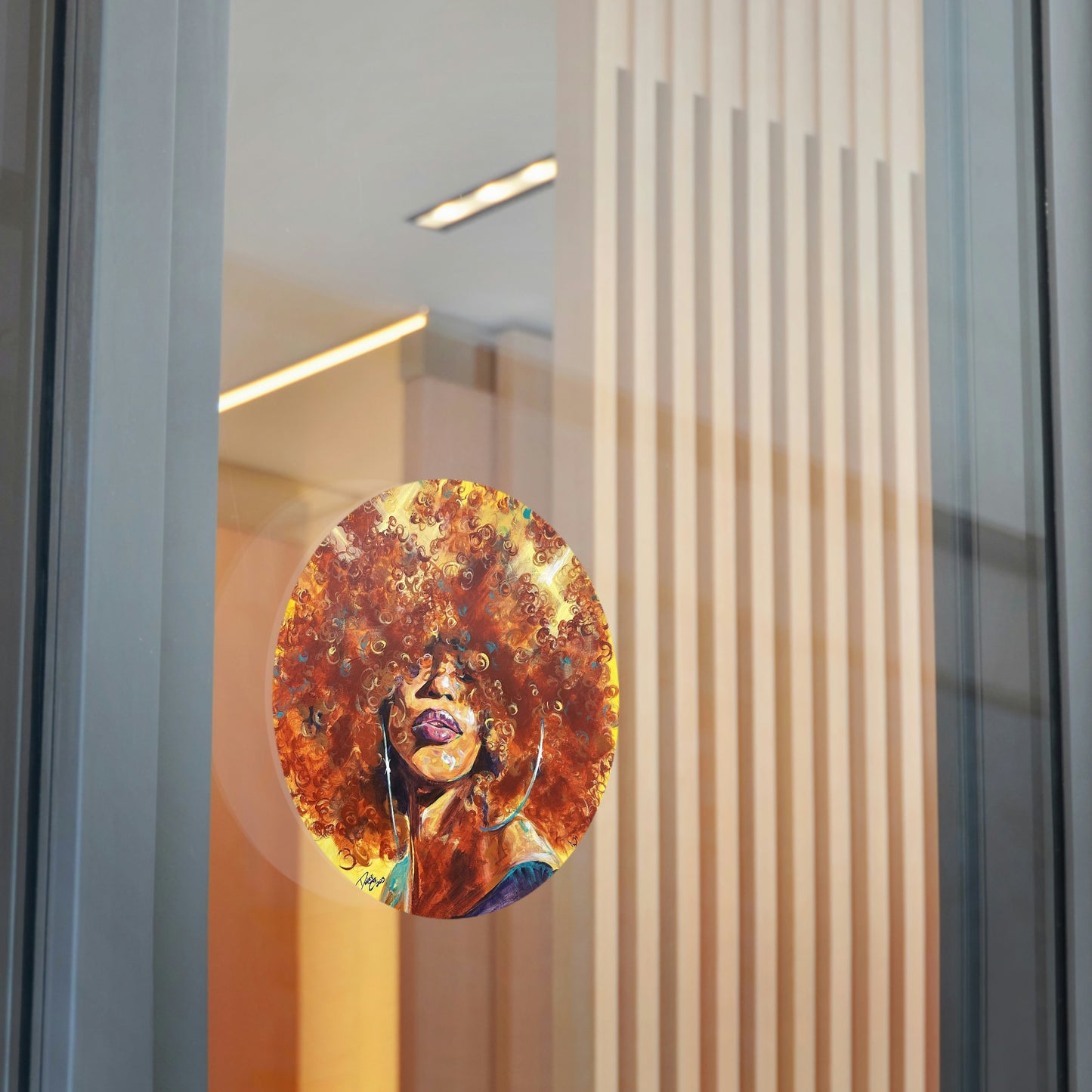 Naturally Karina Round Vinyl Stickers