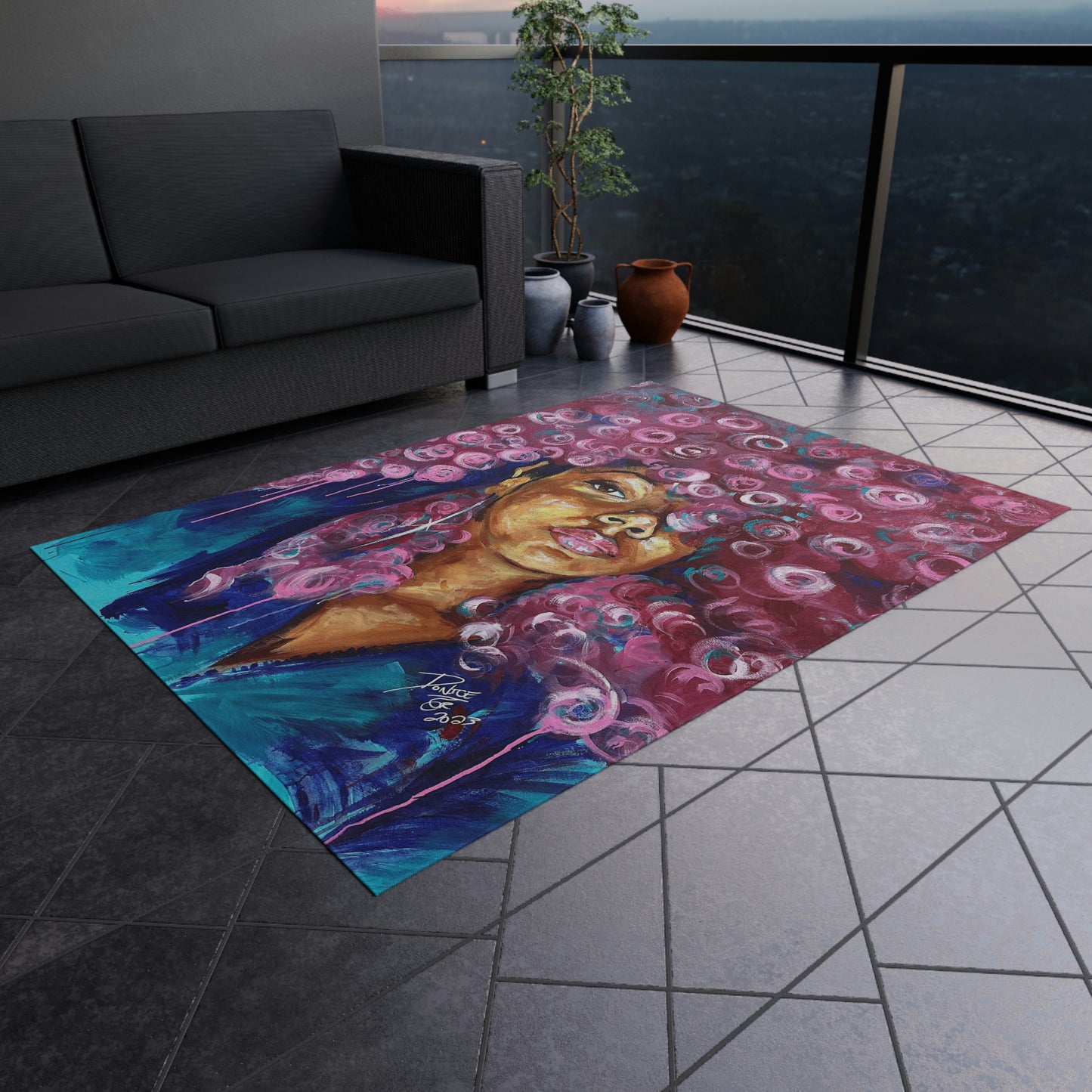 Naturally Rosado Outdoor Rug