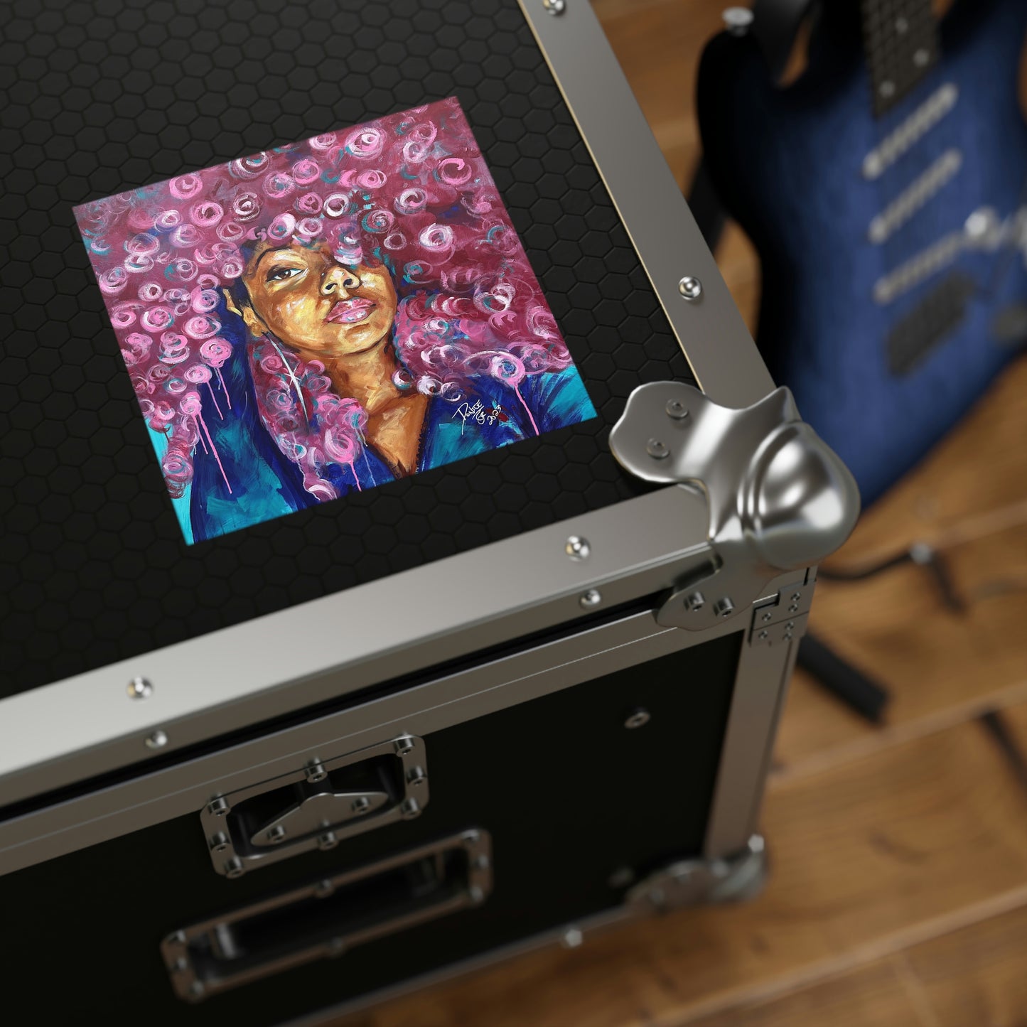 Naturally Rosado Square Stickers, Indoor\Outdoor