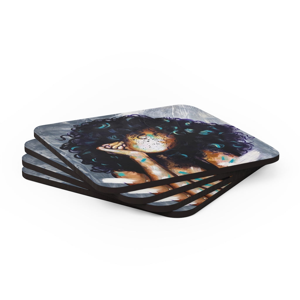 Naturally Kris Corkwood Coaster Set