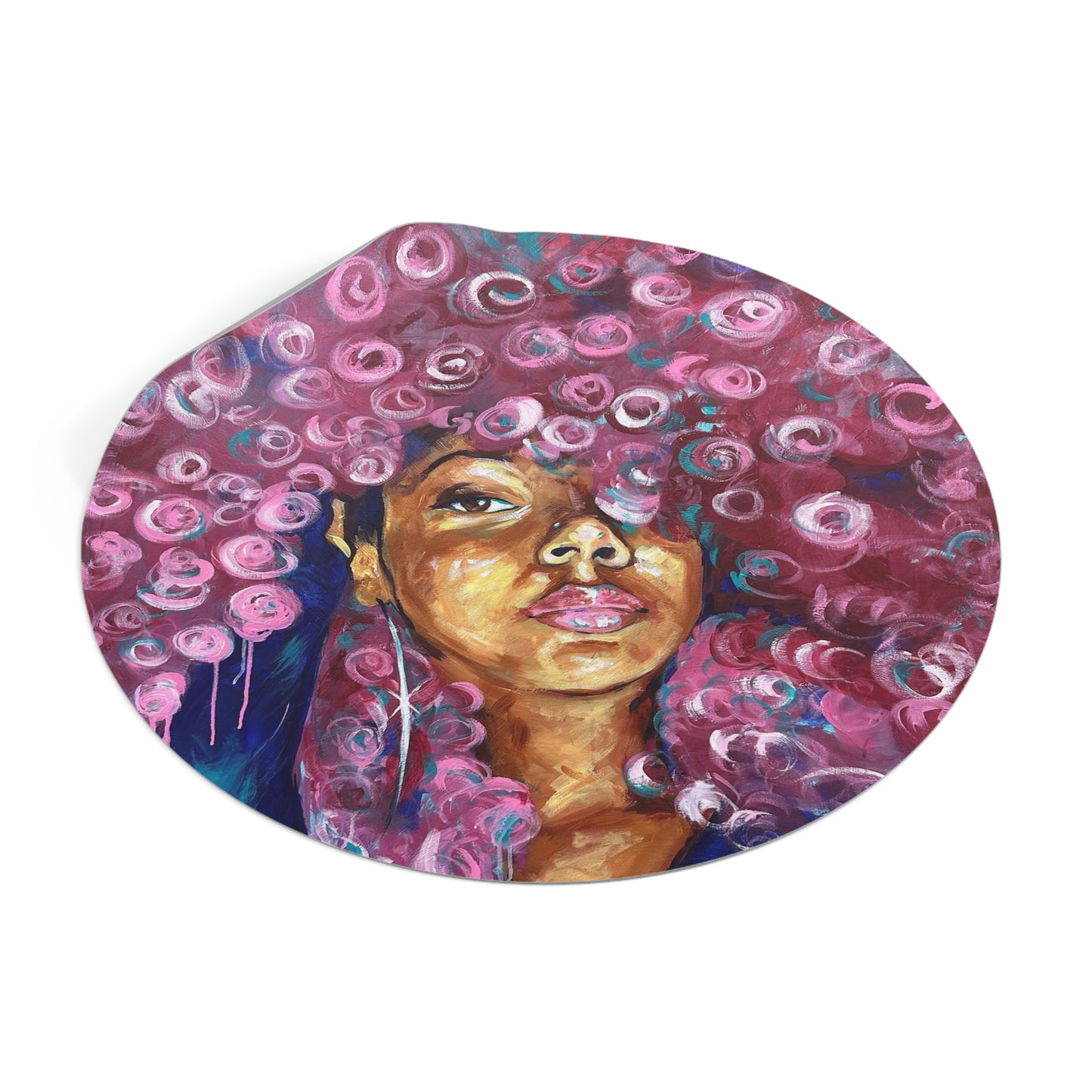Naturally Rosado Round Vinyl Stickers