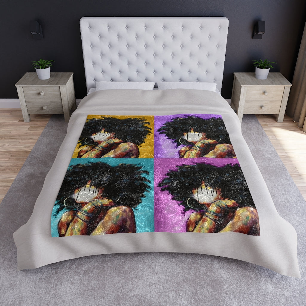 Naturally II COLORS Crushed Velvet Blanket