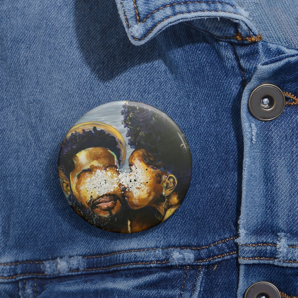 Naturally Black Love IV Pin Buttons