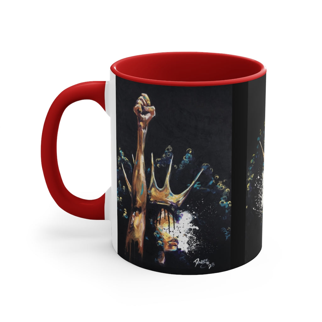 Naturally King and Queen Badu Accent Mug