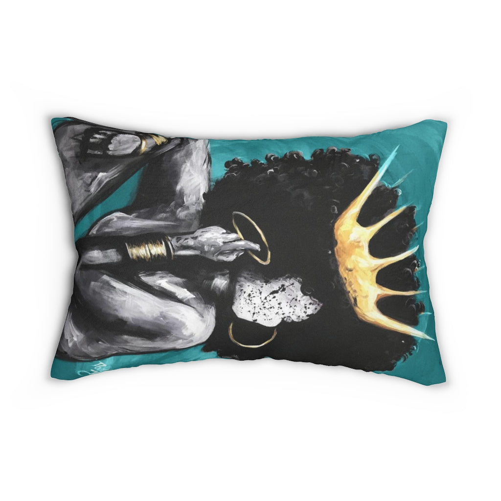 Naturally Queen VI TEAL Lumbar Pillow