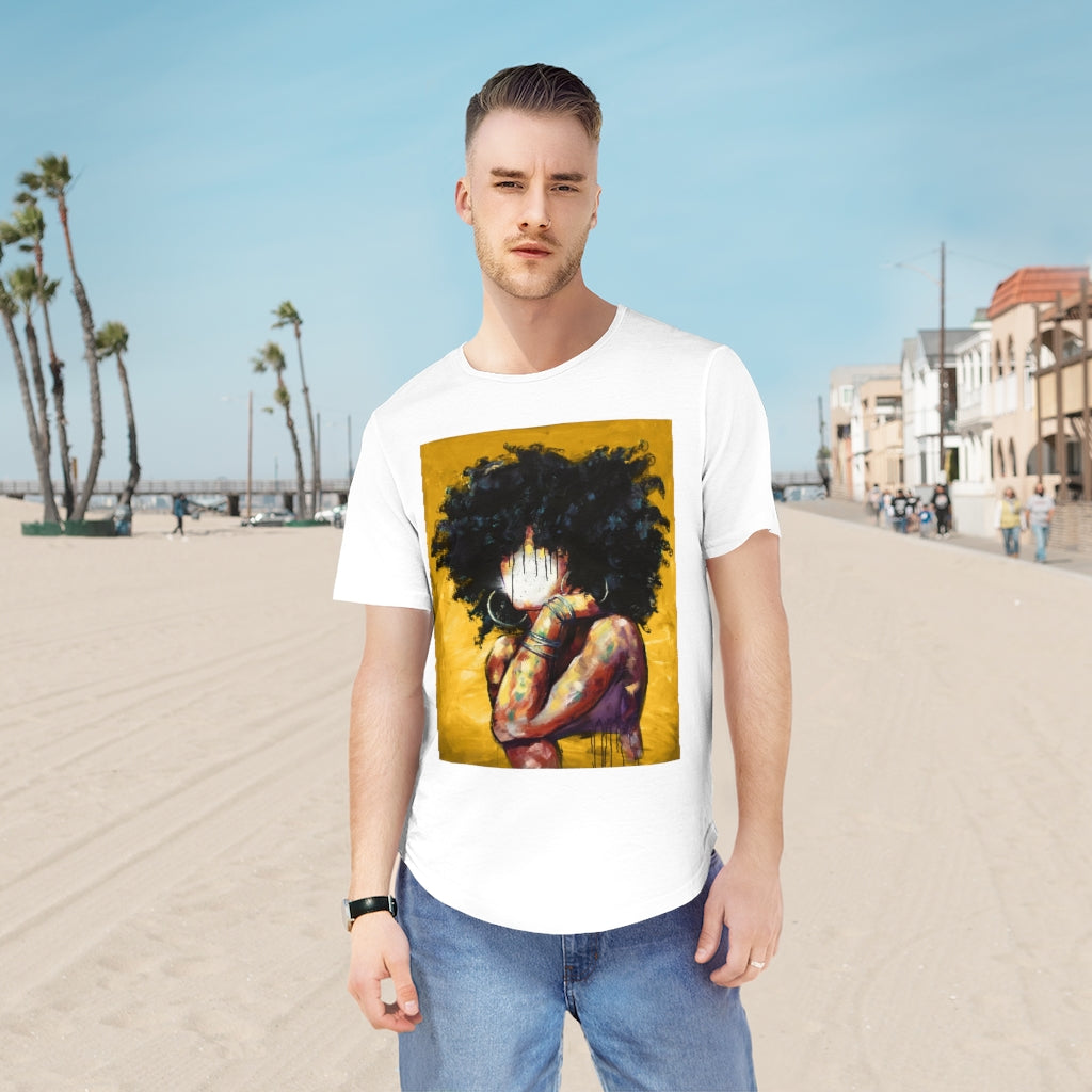 Naturally II GOLD Men's Jersey Curved Hem Tee