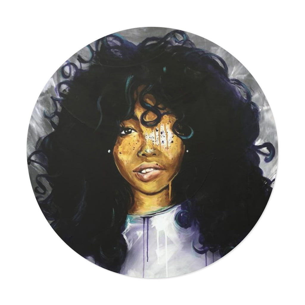 Naturally Sza Round Vinyl Stickers