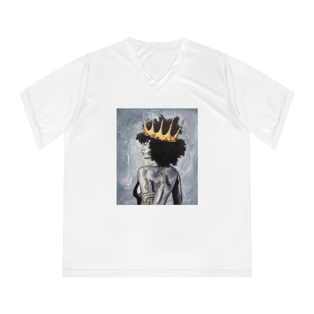 Naturally Queen XXII Women's Performance V-Neck T-Shirt