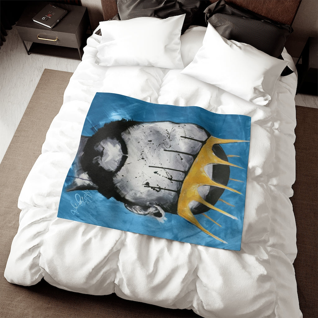 Naturally King BLUE Sweatshirt Blanket