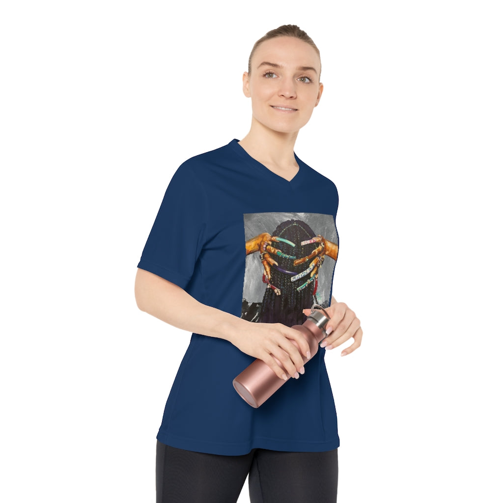 Naturally the Culture I Women's Performance V-Neck T-Shirt