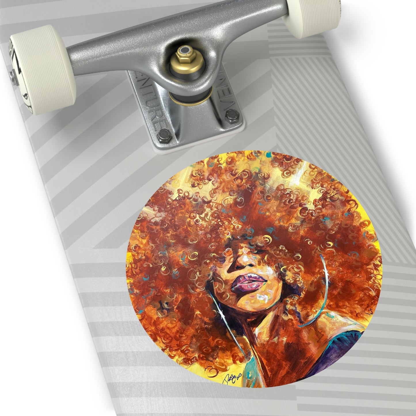 Naturally Karina Round Vinyl Stickers