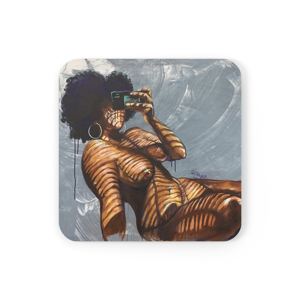 Naturally Nude I Corkwood Coaster Set