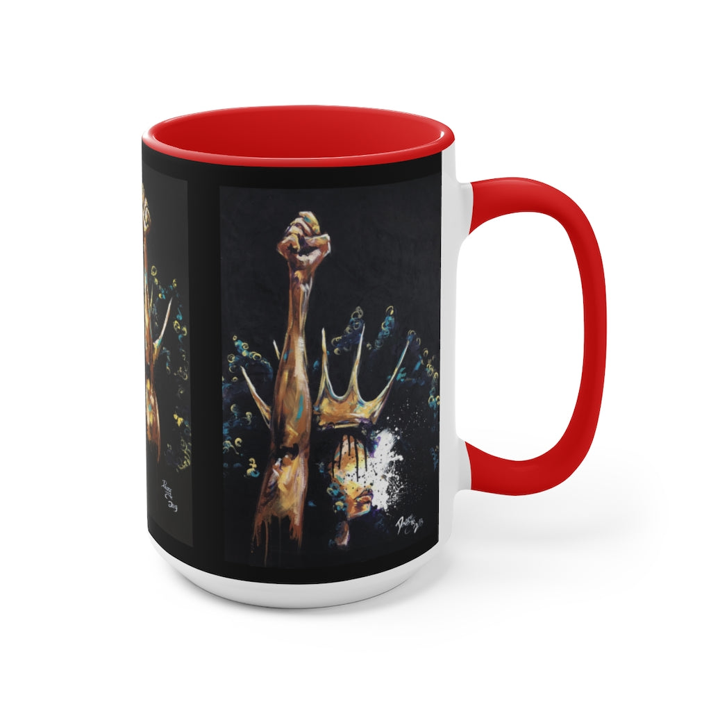 Naturally King and Queen Badu Accent Mug