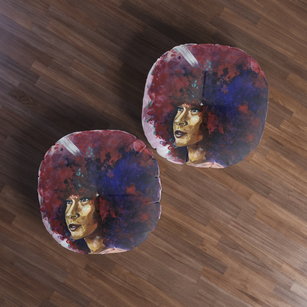 Naturally Kayla Madonna Tufted Floor Pillow, Round