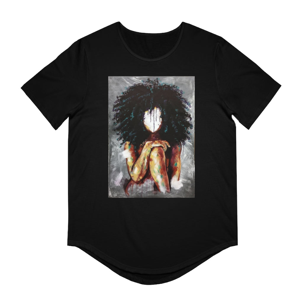 Naturally I Men's Jersey Curved Hem Tee