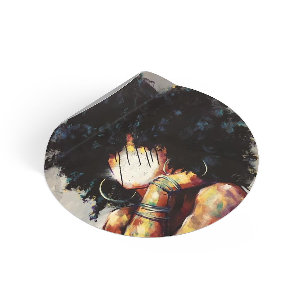 Naturally II Round Vinyl Stickers