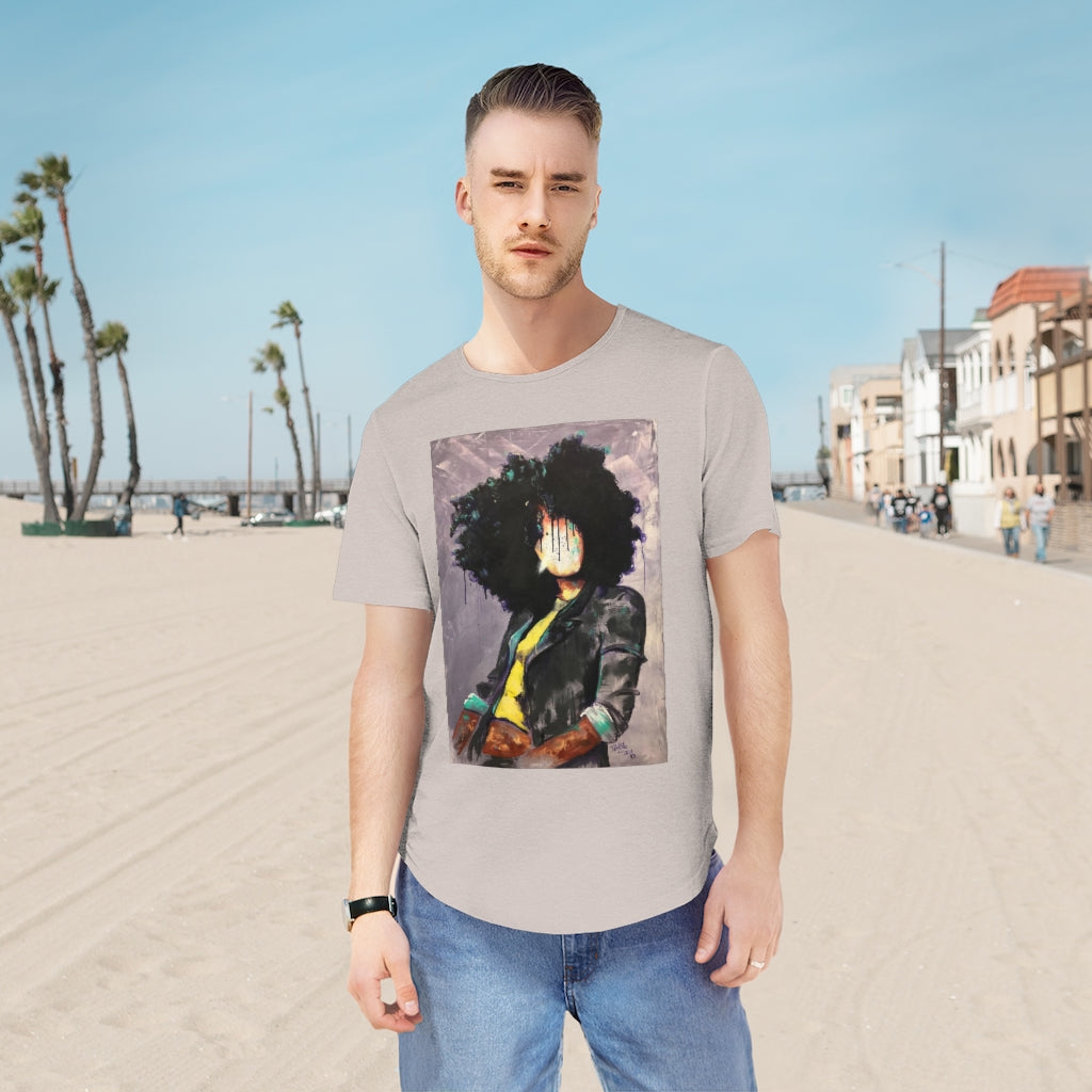 Naturally David Men's Jersey Curved Hem Tee