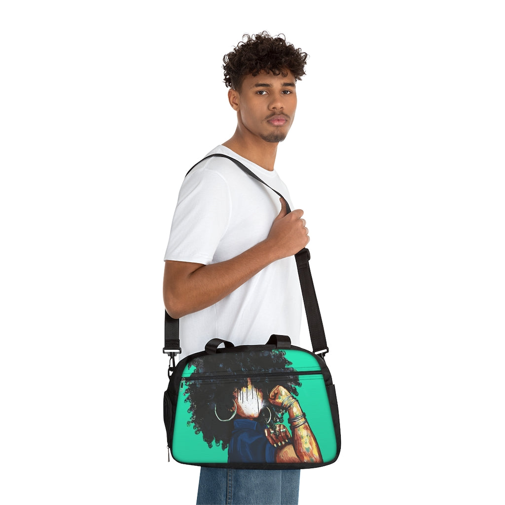 Naturally The Riveter TEAL Fitness Handbag