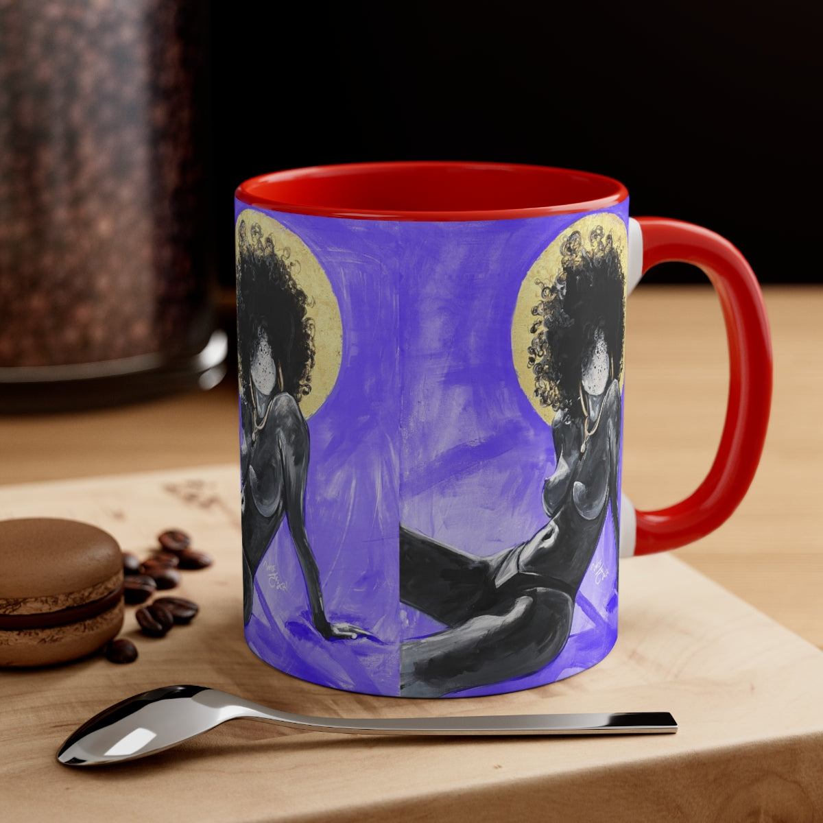 Naturally Nude III PURPLE Accent Coffee Mug, 11oz