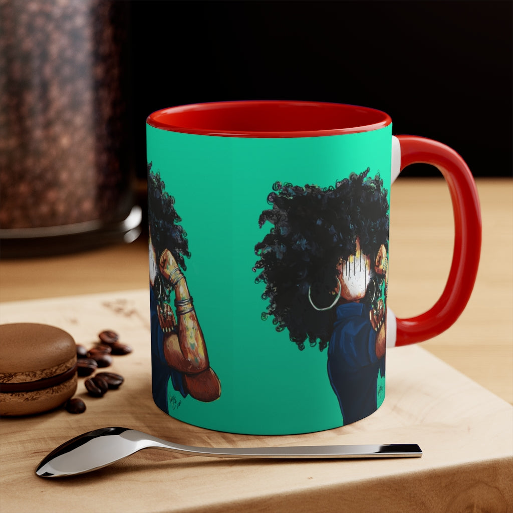 Naturally the Riveter TEAL Accent Mug