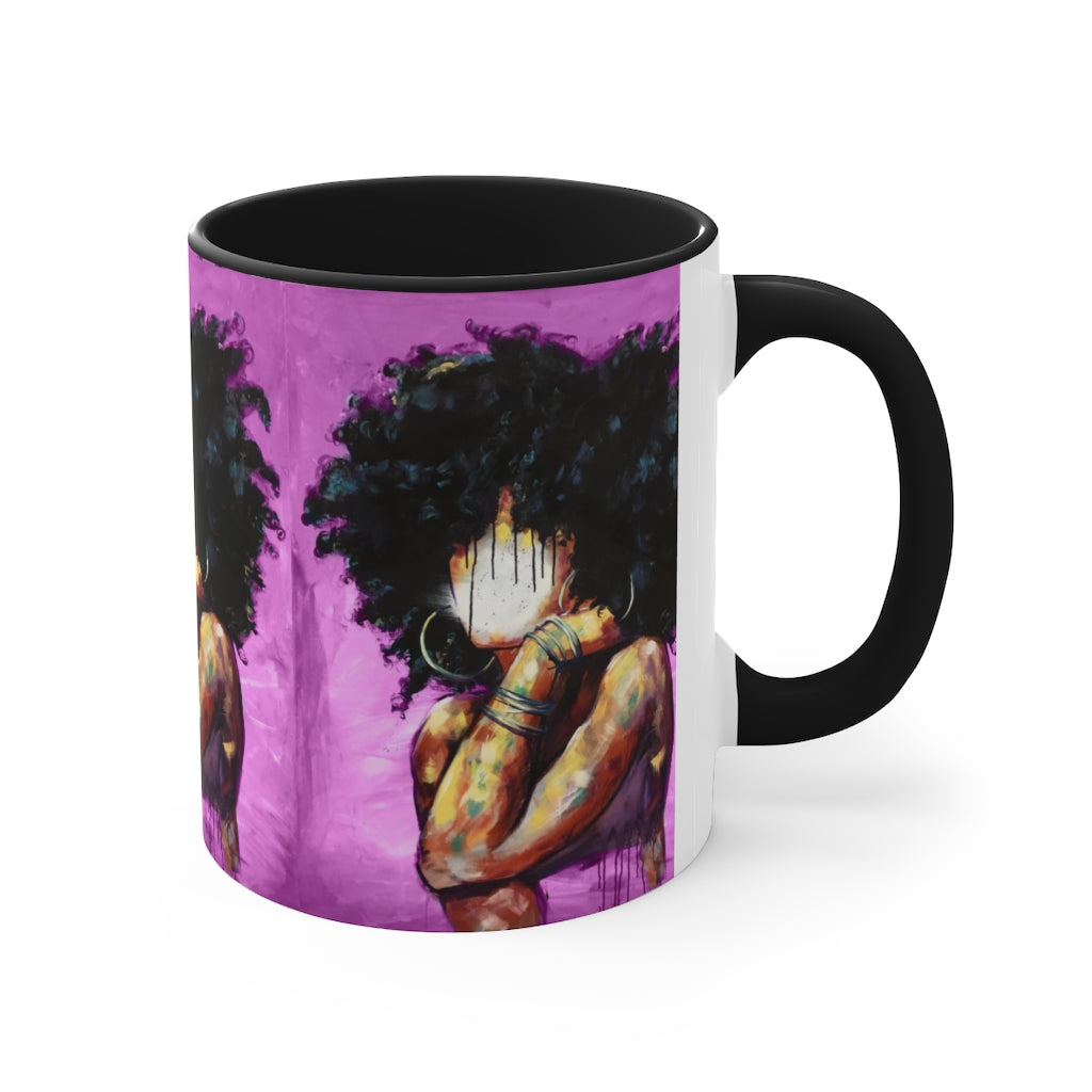 Naturally II PINK Accent Coffee Mug, 11oz