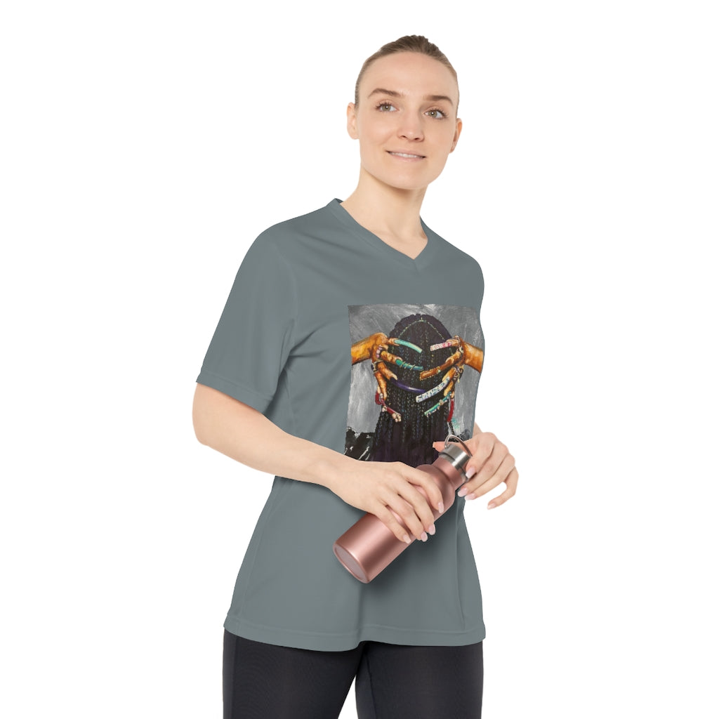 Naturally the Culture I Women's Performance V-Neck T-Shirt
