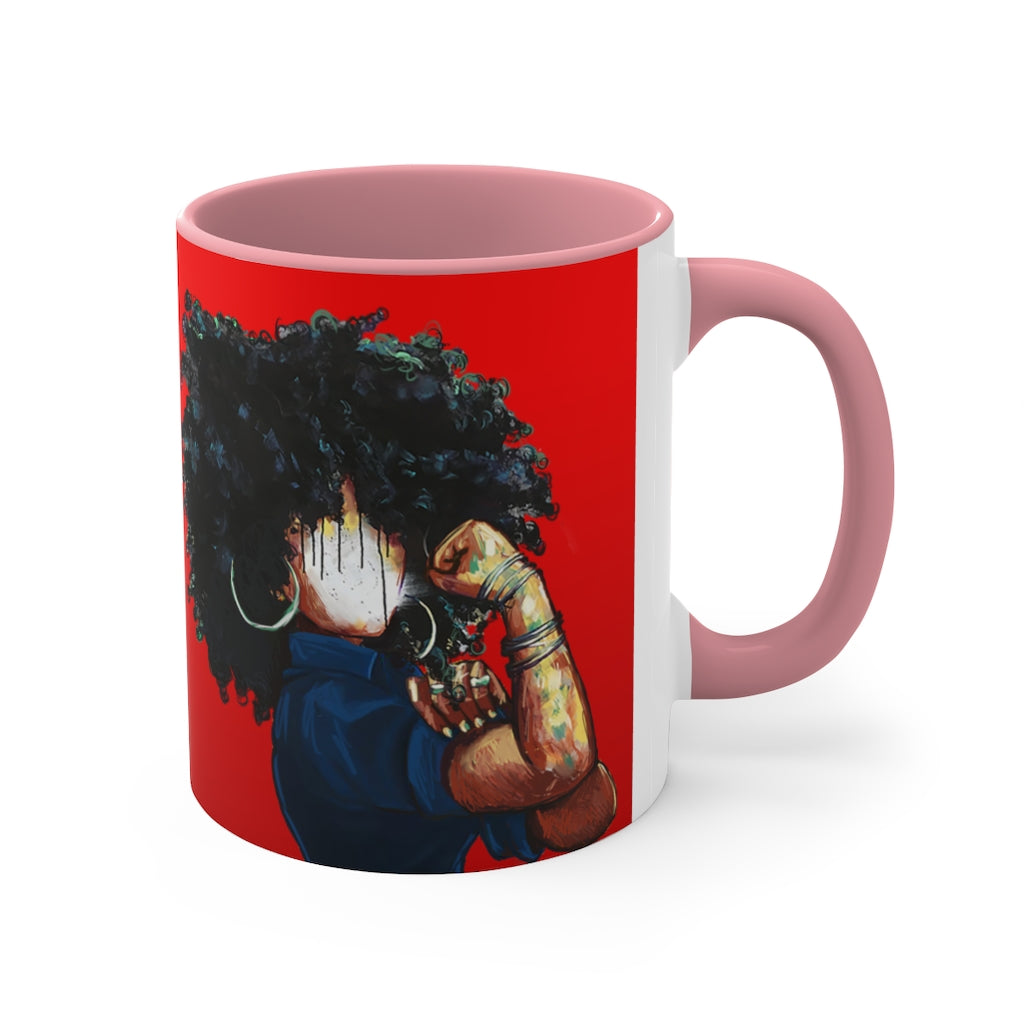Naturally the Riveter RED Accent Coffee Mug, 11oz