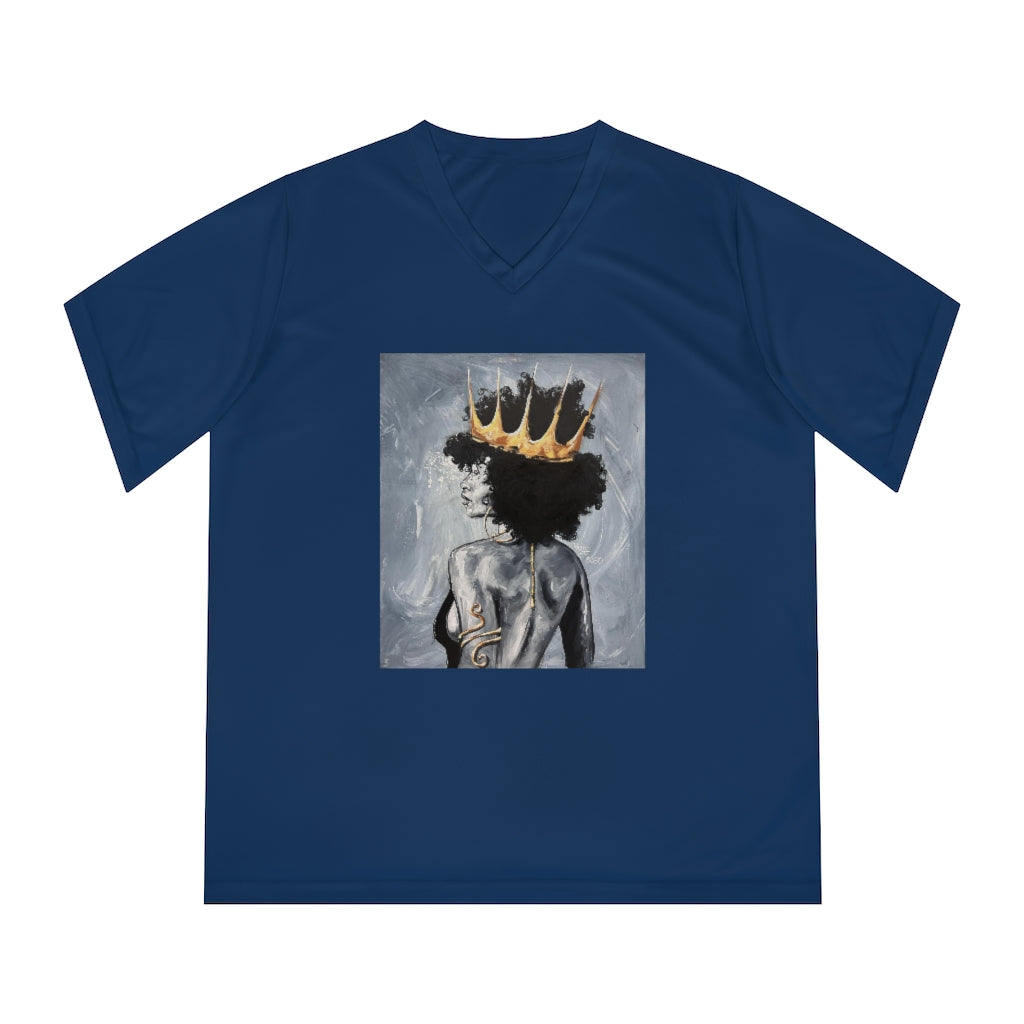 Naturally Queen XXII Women's Performance V-Neck T-Shirt